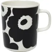 Marimekko Oiva - Unikko muki 2,5 dl, valkoinen - musta