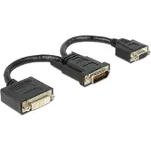 DeLOCK AV adapter DMS-59 - DVI-I + VGA black (65555)