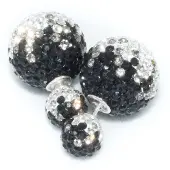 Silver Bar BB-Korvakorut Crystal 8/16 Blackfade