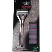 Wilkinson Sword Quattro naisten Rose Gold partakone + 4 kpl vaihtopää