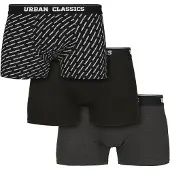 Urban Classics Bokserishortsit tummanharmaa / musta / valkoinen