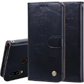 Samsung Flip Case, Galaxy A20 -suojakotelo, Musta