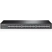 TP-LINK verkkokytkin, 48 porttia, 10/100/1000Mbps, RJ45, metallia, 19"