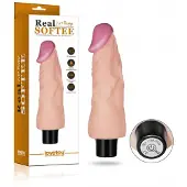 Lovetoy Real Softee Vibrating Dildo 18 cm