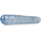 Crystal Jellies Jr Tupladildo 30 cm - Clear