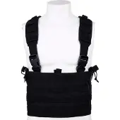 101 Inc Mil-Tec Mag Carrier Chest Rig (Color: Black)