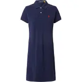 Ralph Lauren for woman. 211799490005 Navy cotton piqué polo shirt dress (XS), Casual, Classic, Short sleeve