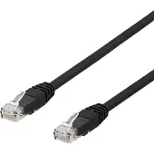 Deltaco – U/UTP Cat6a laitekaapeli, 3m, 500MHz, LSZH, musta (TP-63SAU)