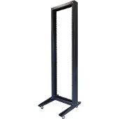 Toten , 19" öppet golvtstativ med hjul, 42U, 600x600, max 150kg, svart