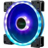Akasa – Vegas TL 140mm RGB fan, 1200rpm, supports 12V RGB LED pin headers, transparent / RGB (AK-FN102)