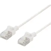Deltaco – U/FTP Cat6a laitekaapeli, ohut, läpimitta 3,8mm, 0,5m, valk. (UFTP-1018)