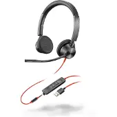 Poly Kuulokkeet - - BLACKWIRE 3325 - USB-A - Stereo - Yli korvan - 2 vuoden takuu