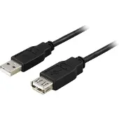 Deltaco USB 2.0 jatkokaapeli