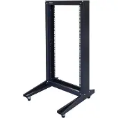 Toten , 19" öppet golvtstativ med hjul, 22U, 600x600, max 150kg, svart