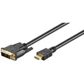 Microconnect HDMI – DVI-D -kaapeli, 3 m, musta