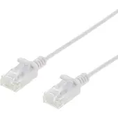 Deltaco – Laitekaapeli, U/UTP, Cat6, ohut, 2m, 500MHz, LSZH, valkoinen (UUTP-1413)