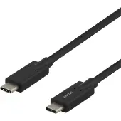 Deltaco – USB-C-kaapeli, 5Gbit/s, 5A, 2m, musta (USBC-1503)
