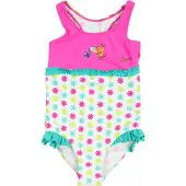 Playshoes Uimapuku 'DIE MAUS' keltainen / jade / fuksia / valkoinen