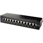 Digitus DESKTOP CAT 6A PATCH PANEL, SHIELDED CLASS EA, 12-PORT RJ45, 8P8C, LSA (DN-91612SD-EA)