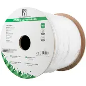 Deltaco TP-56C U/UTP Cat6a asennuskaapeli 100m kela 500MHz LSZH valkoinen