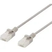 Deltaco – U/UTP Cat6a laitekaapeli, ohut, läpimitta 3,5mm, 3m, harmaa (UUTP-1050)