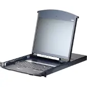 Aten – 16-Port Cat 5 Dual Rail 17" LCD KVM over IP Switch, US (KL1116VN-AXA-AG)