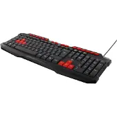 Deltaco GAMING – Näppäimistö, anti-ghosting, USB, brittiläinen näppäinasettelu, musta/oranssi (GAM-024UK)