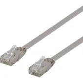 Deltaco TP-6 U/UTP Cat6 harmaa litteä verkkokaapeli