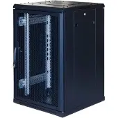 Toten – G3, 19" lattiakaap, 18U, 600x600, perfor. etu- ja takaovi, musta (G3.6618.9801)