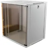 Deltaco – 19" räkkikaappi, 12U, 540x450mm, lattiamall. tai seinälle as. (19-5412W)