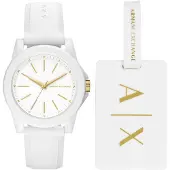 Armani Exchange Analoginen kello kulta / valkoinen