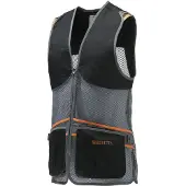 Beretta Full Mesh Vest (Color: Black & Gray, Size: Small)