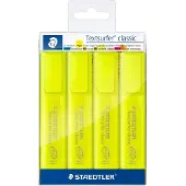 Staedtler 364-1P WP4, 4 kpl, Keltainen, Taltan pää, Keltainen