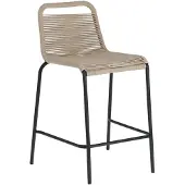 Kave Home Lambton-baarijakkara ruskea/musta K 62 cm