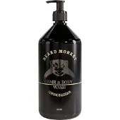 Beard Monkey Hair & Body Wash - Lemongrass, 1000ml