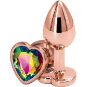 NSNovelties Rose Gold Rainbow Heart Small