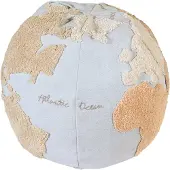 Lorena Canals Pouffe World Map - Multi/patterned - 45X 45X 50CM