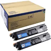 Brother TN900CTWIN -laservärikasettipakkaus, syaani, 2 kpl