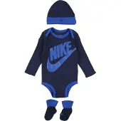 Nike Kids Bodysuit+Hat+Bootie - Navy - 74-80