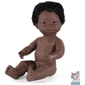 Miniland Afrikkalainen Down-syndrooma Vauvanukke 38 Cm