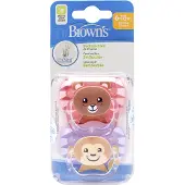 Dr. Browns Ortodonttinen "" perhosen muotoinen tutti, 6-12kk, 2 kpl.