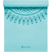 Gaiam Marrakesh Yoga Mat 6Mm Premium - Blue - ONE SIZE