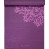 Gaiam Purple Mandala Yoga Mat 6Mm Premium - Purple - ONE SIZE