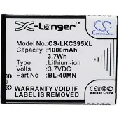 123accu LG C395 C395C Xpression C395 akku 1000 mAh
