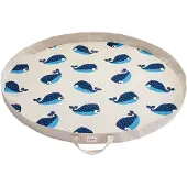 3 Sprouts Play Blanket - Blue - Ø 112 cm