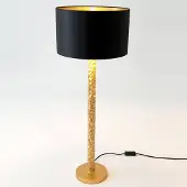 Holländer Design-pöytävalaisin Cancelliere Rotonda, Messinki/kulta, Olohuone/ruokailutila, Tekstiili/kangas/silkki, Design