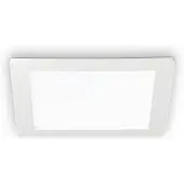 Ideal Lux LED upotettu Groove neliö 11,8x11,8 cm, Valkoinen/opaali, Olohuone/ruokailutila, Alumiini, Moderni,