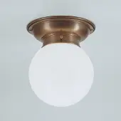 BERLINER MESSINGLAMP Kattovalaisin JIM, himmennettävä, Pronssi/messinki, Eteinen, Messinki