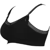 Cache Coeur Maternity And Nursing Bra Milk - Black - XXL