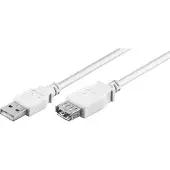Pro USB 2.0 Hi-Speed jatkojohto, valkoinen